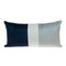 Nassau Collection 24" x 12" x 4" Multicolored Rectangular Velvet Throw Pillow
